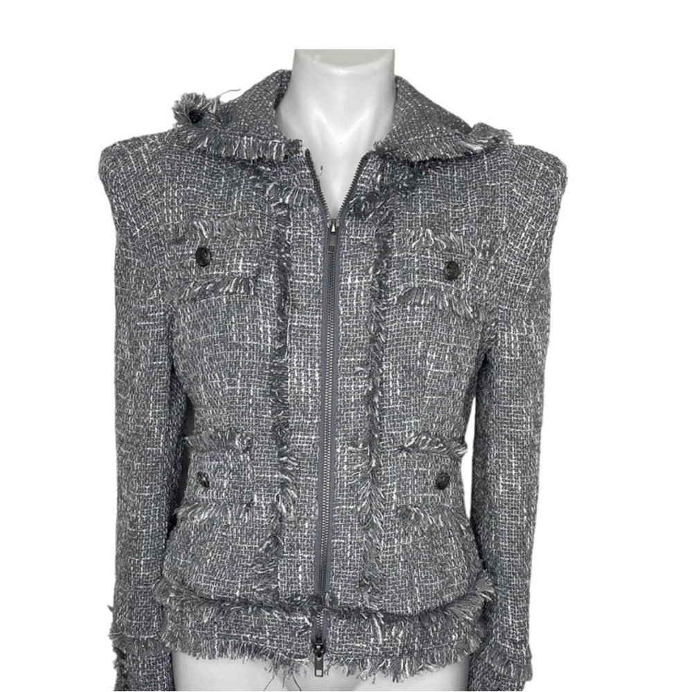 fab'rik Textured Gray Blazer
